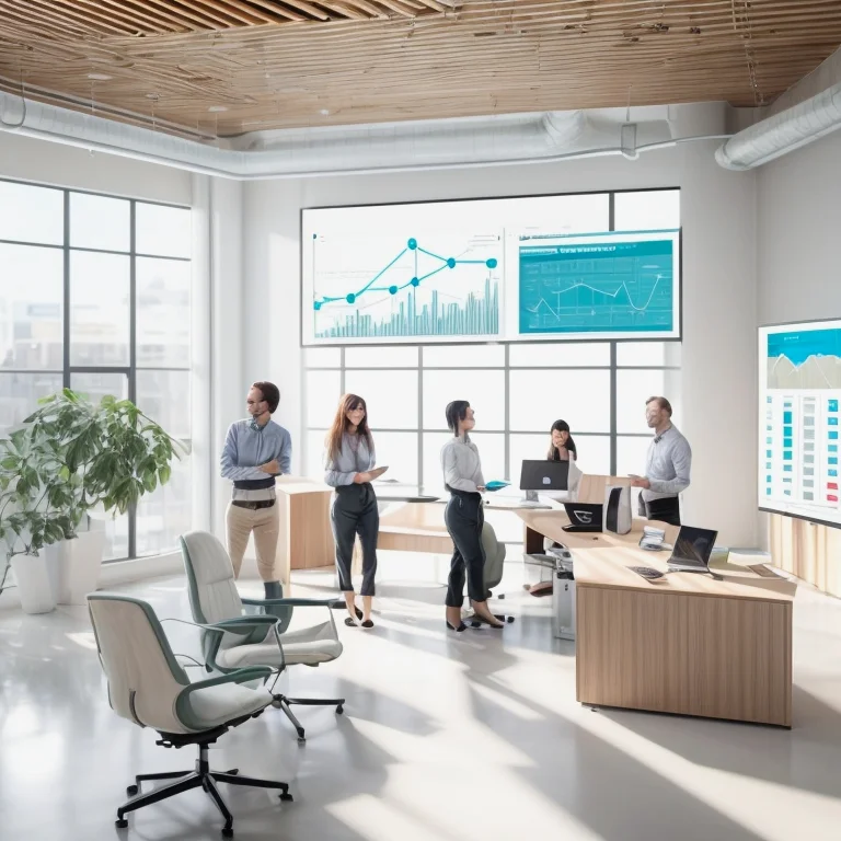 Team collaborating with integrated AI model dashboard